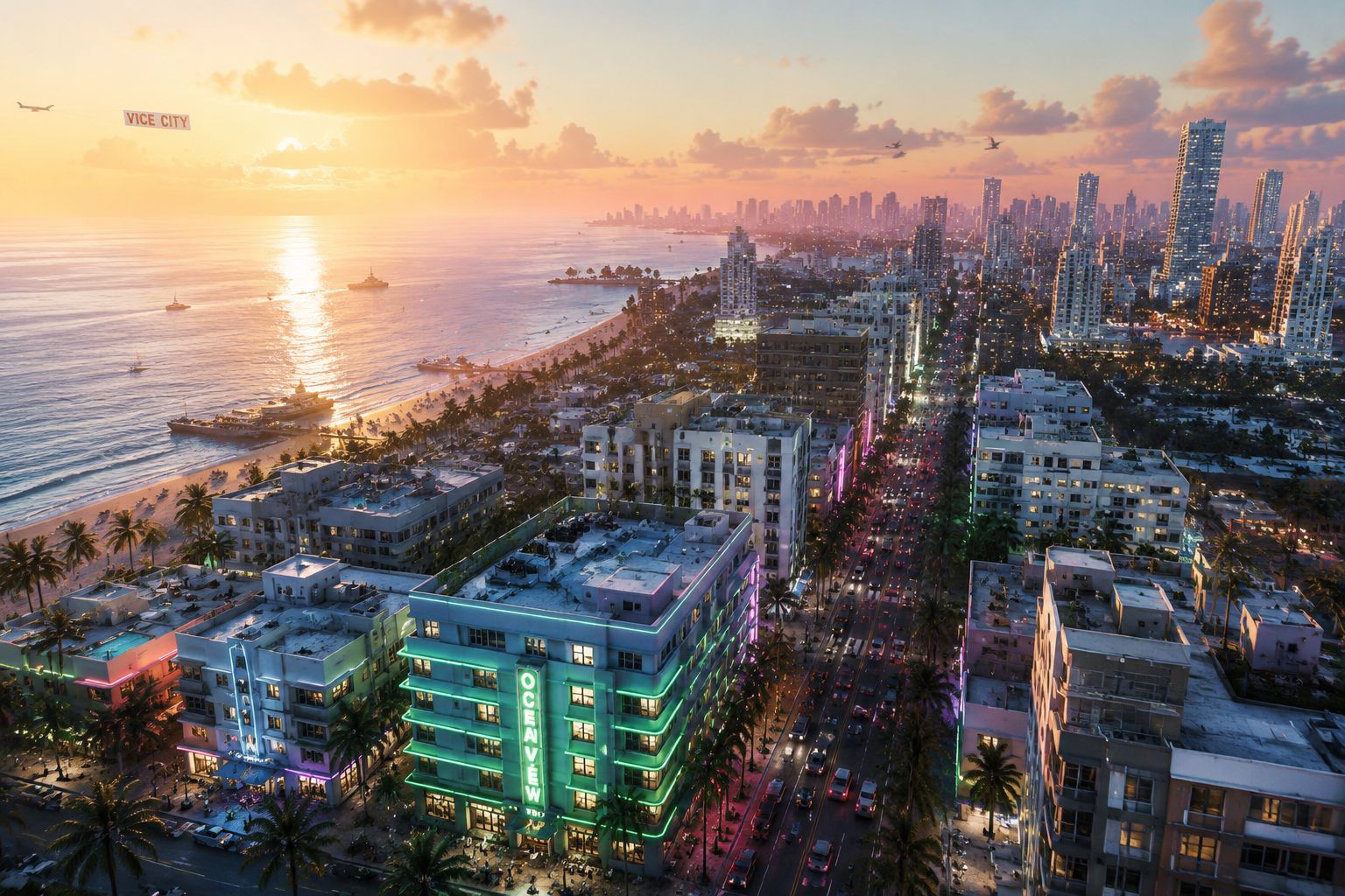 GTA 6 Leonida map overview showing Vice City and surrounding regions