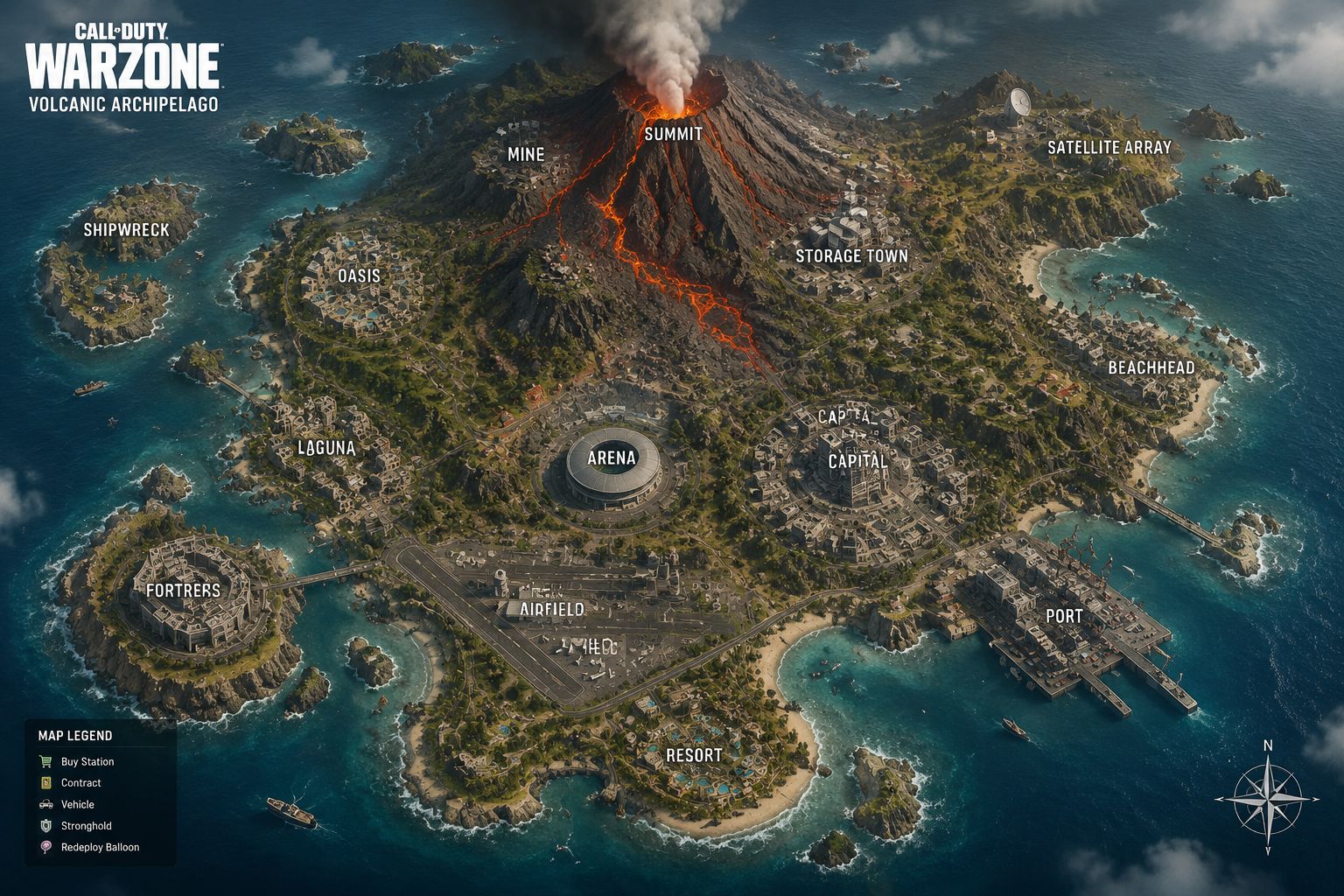 Modern Warfare 4 Warzone integration showing the new Sulfur map